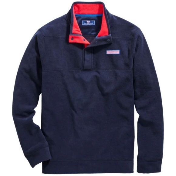 vineyard vines Harbor Fleece Shep Golf Pullover - Picture 1 of 6